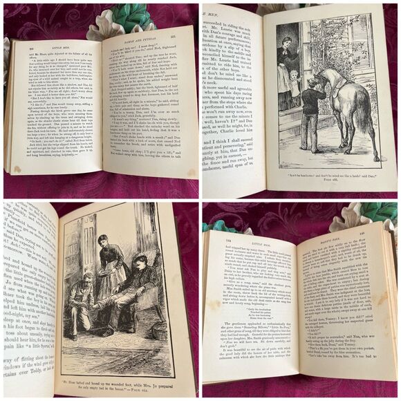 1904 Antique Book: Little Men (Illustrated) by Louisa M. Alcott. Lovely Book! - Picture 9 of 10